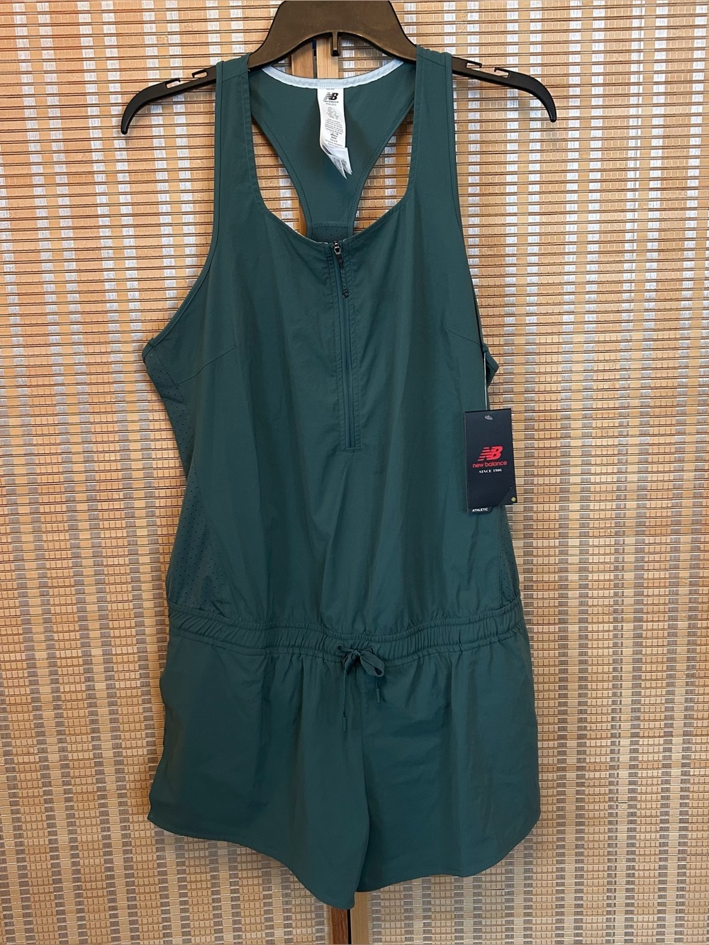 NWT New Balance Q Speed Green Jumper Romper Large